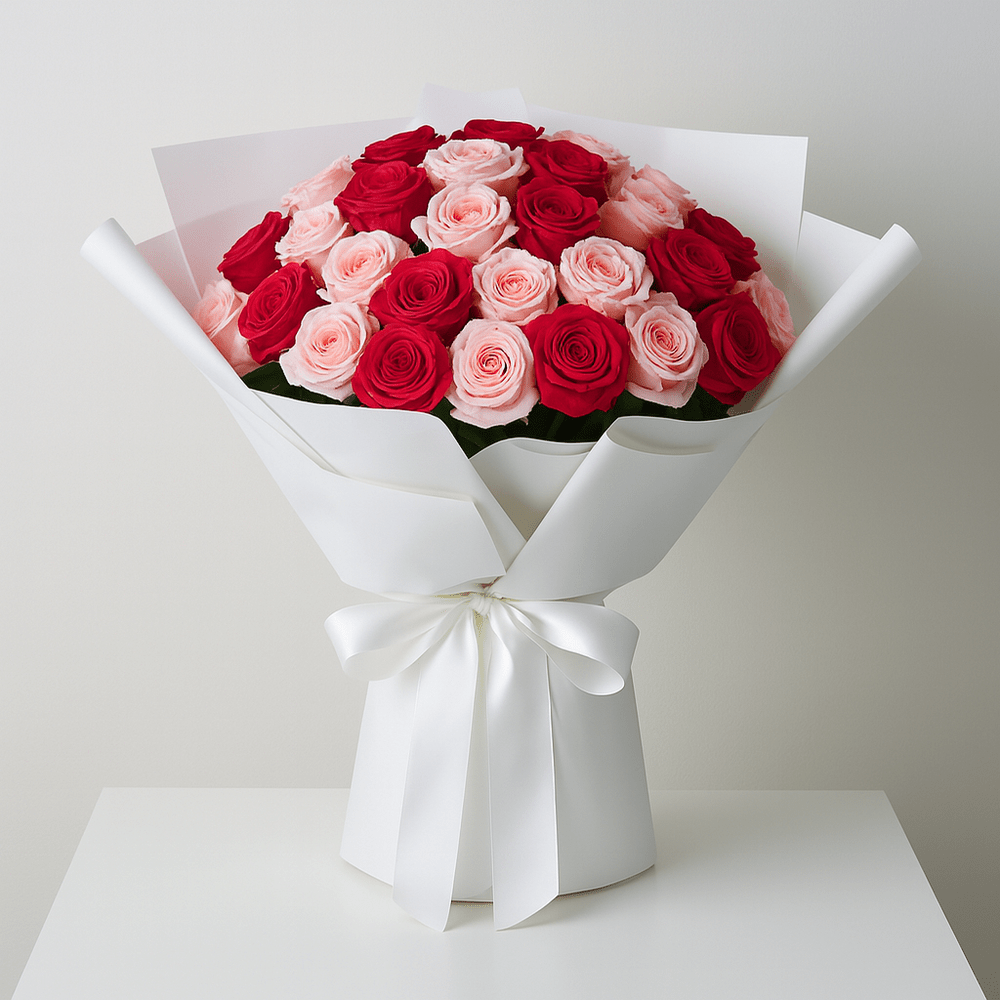 Bouquet Rose Rosa e Rosse - DELUXY