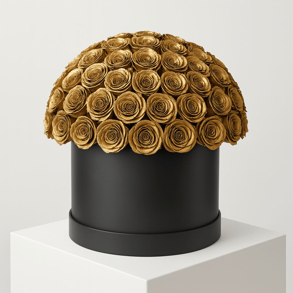 Cappelliera Rose Dorate - DELUXY