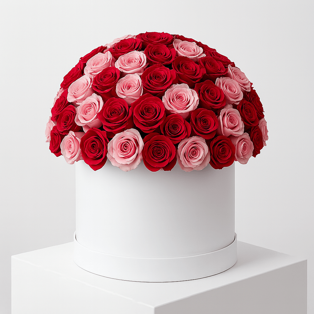 Cappelliera Rose Rosa e Rosse - DELUXY