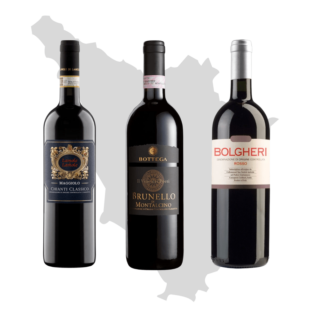 Toscana - Tris di Vini - DELUXY