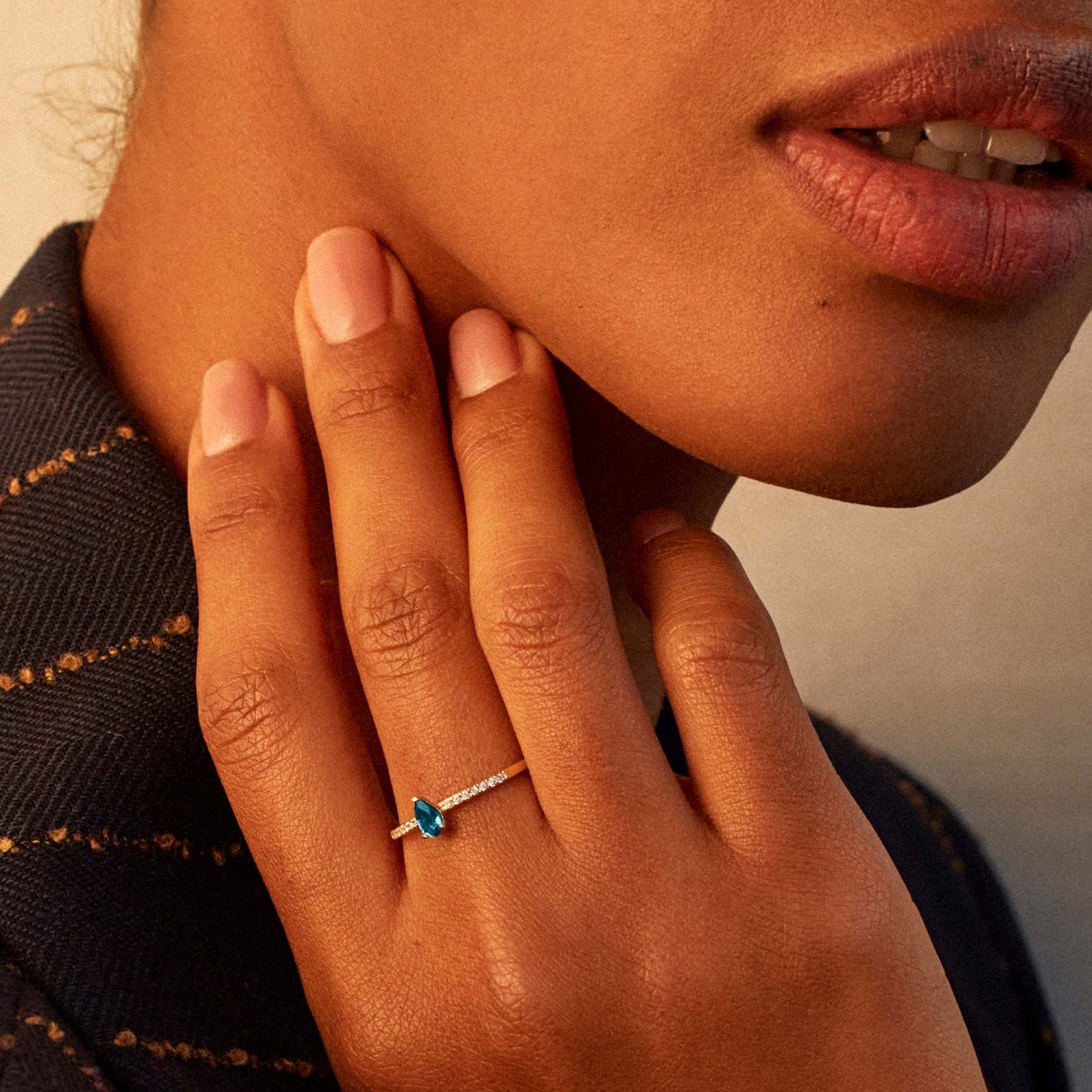 Anello Azure in Oro e Diamanti Rosato - DELUXY