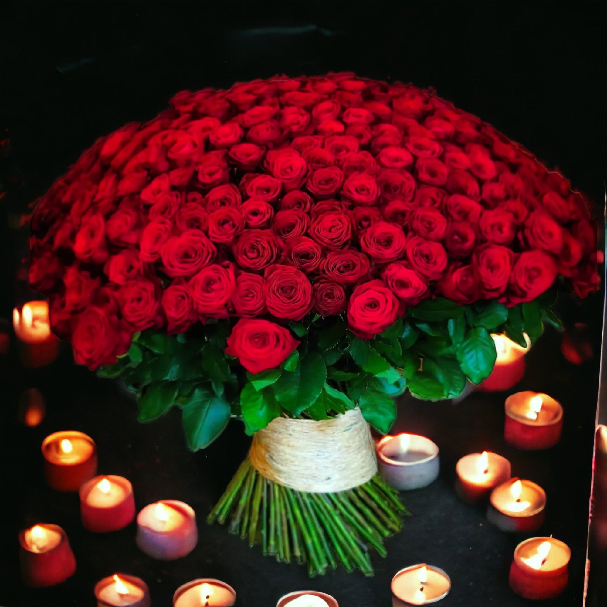Bouquet 300 Rose Rosse – DELUXY