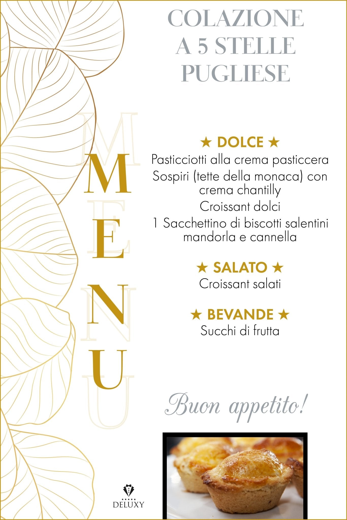 Colazione a 5 stelle Puglia (2 Persone) - DELUXY