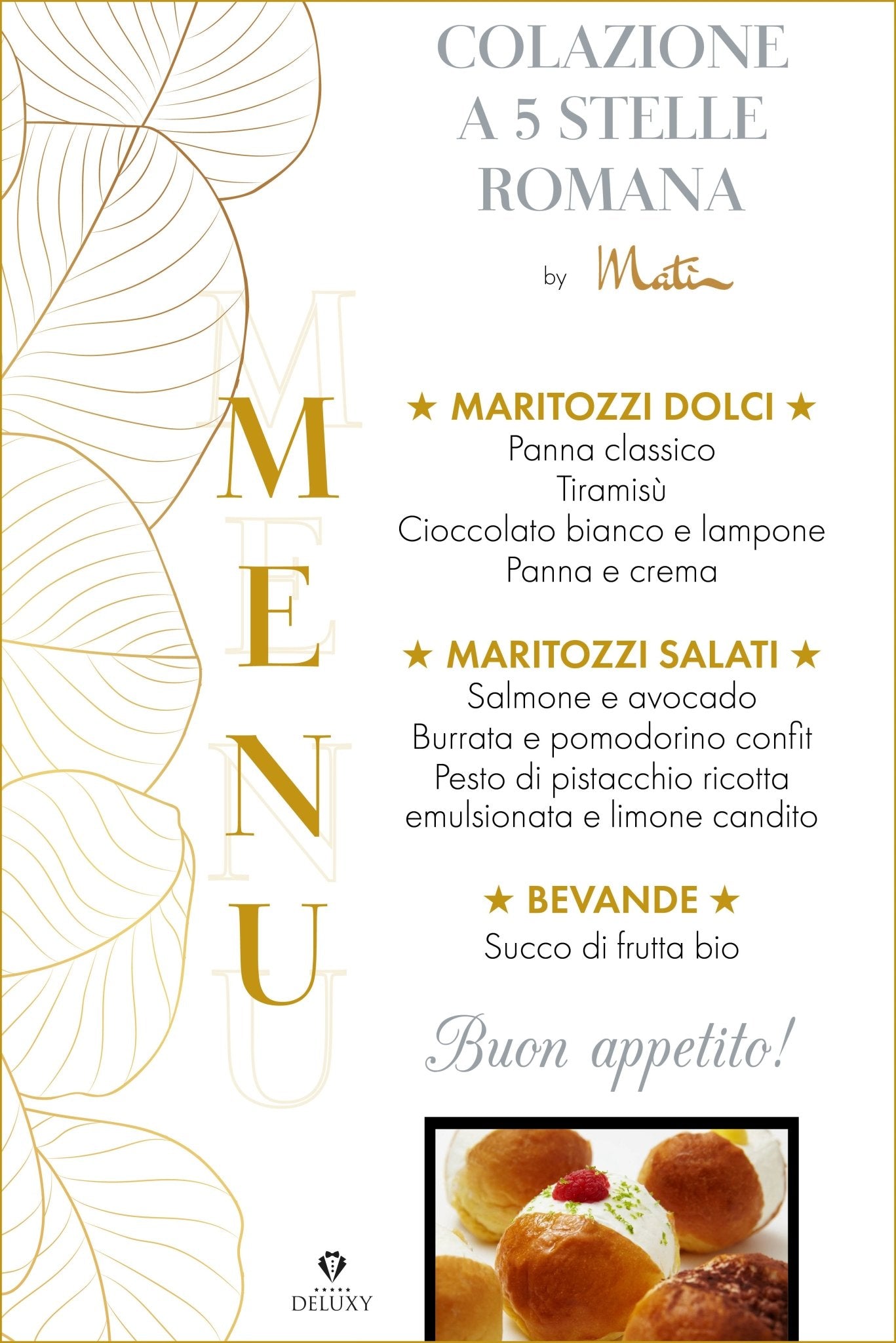 Colazione a 5 stelle Romana (2/3 Persone) - DELUXY