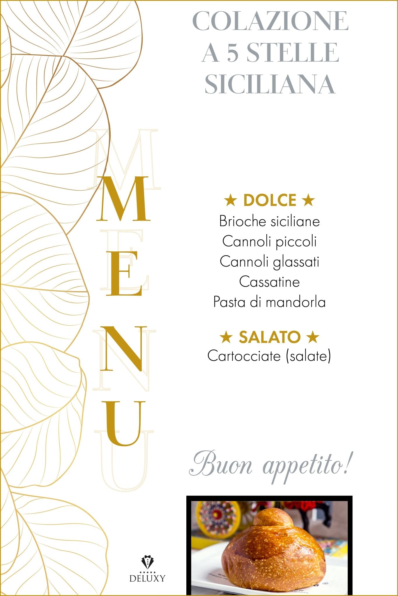 Colazione a 5 stelle Sicilia (2 Persone) - DELUXY