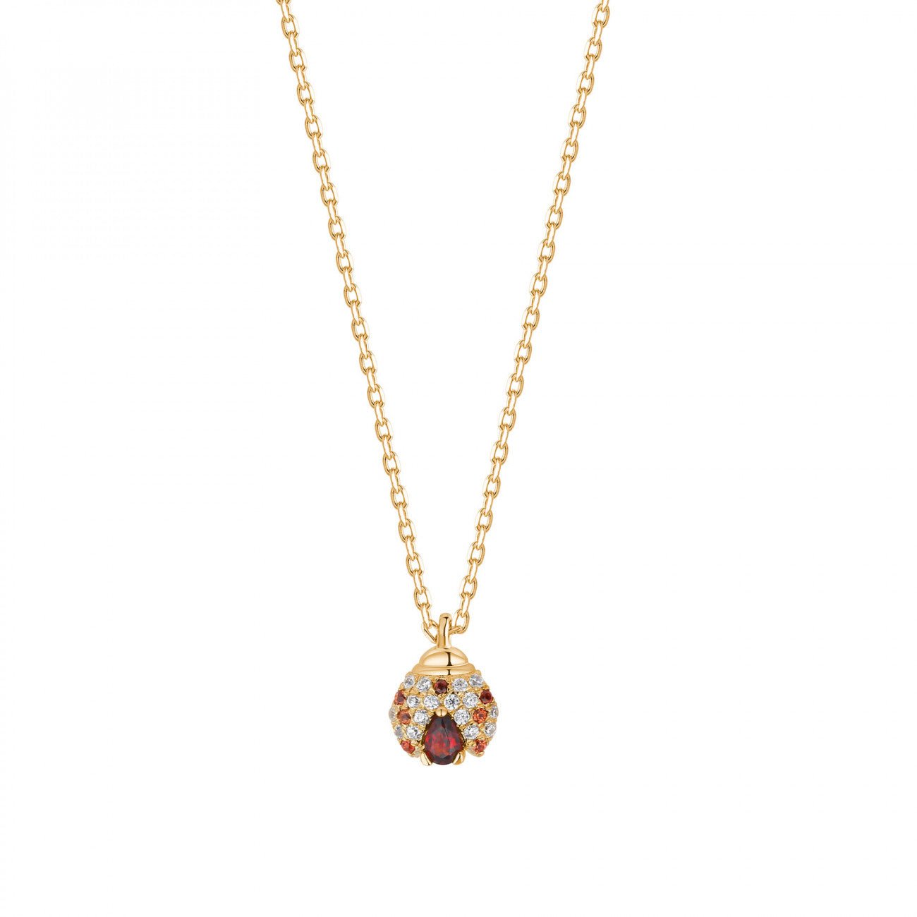 Collana Coccinella in Oro e Diamanti Rosato - DELUXY