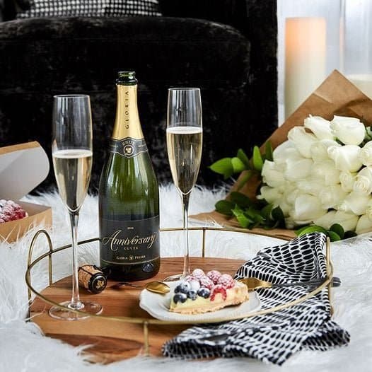 Set Torta Luxury (con Champagne e Fiori) - DELUXY