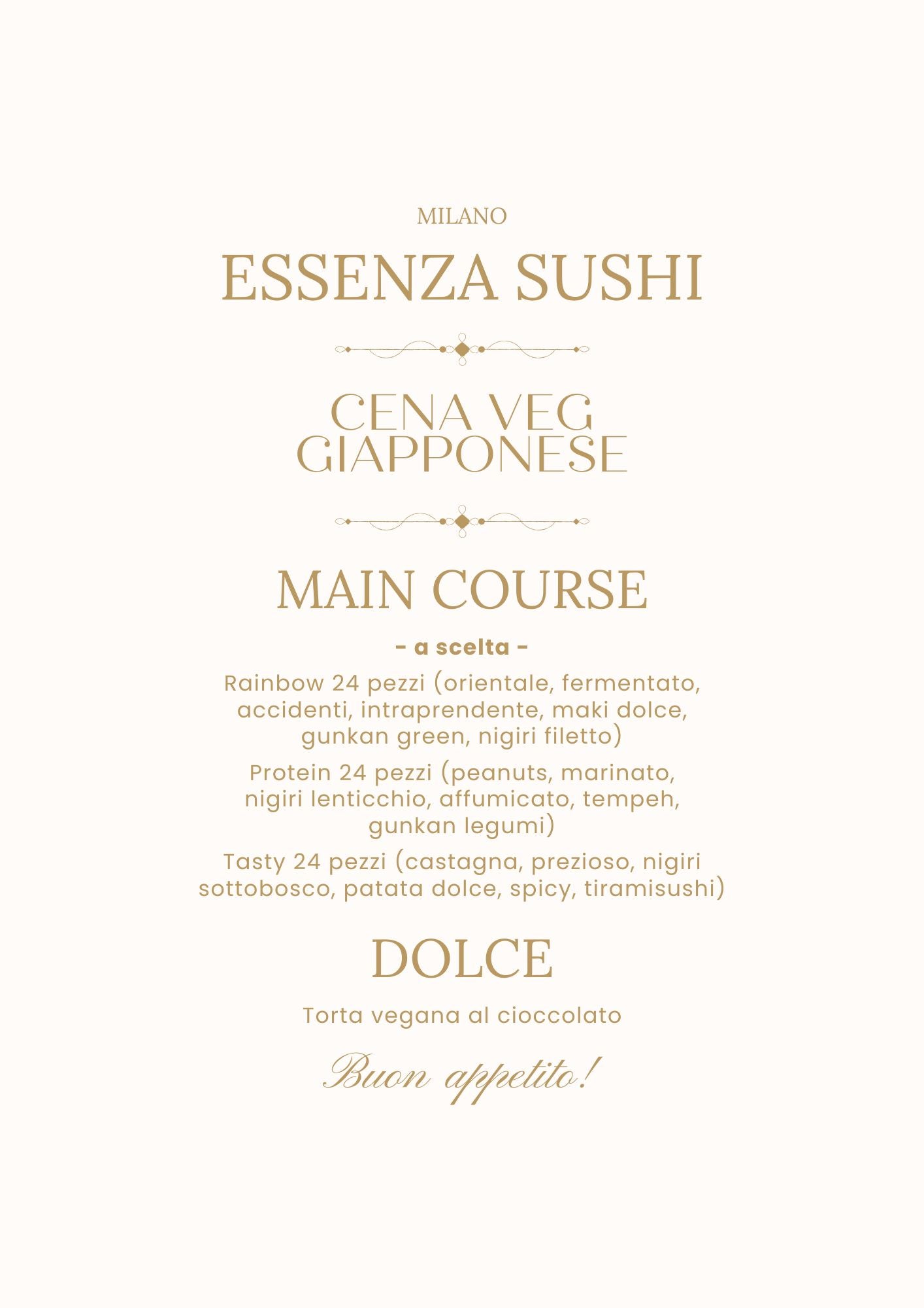 Japanese Birthday Dinner - Vegan Menu (2 People)