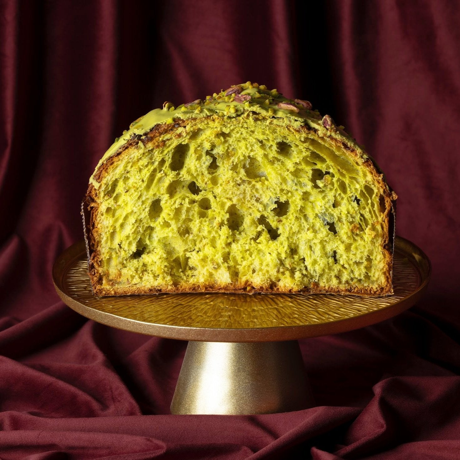 Panettone al Pistacchio e Cioccolato Bianco