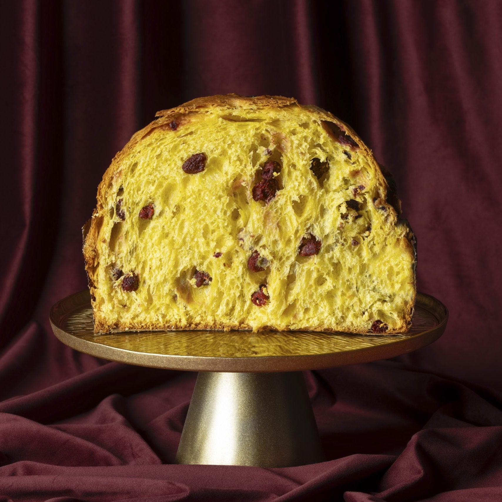 Saffron and Raspberry Panettone 