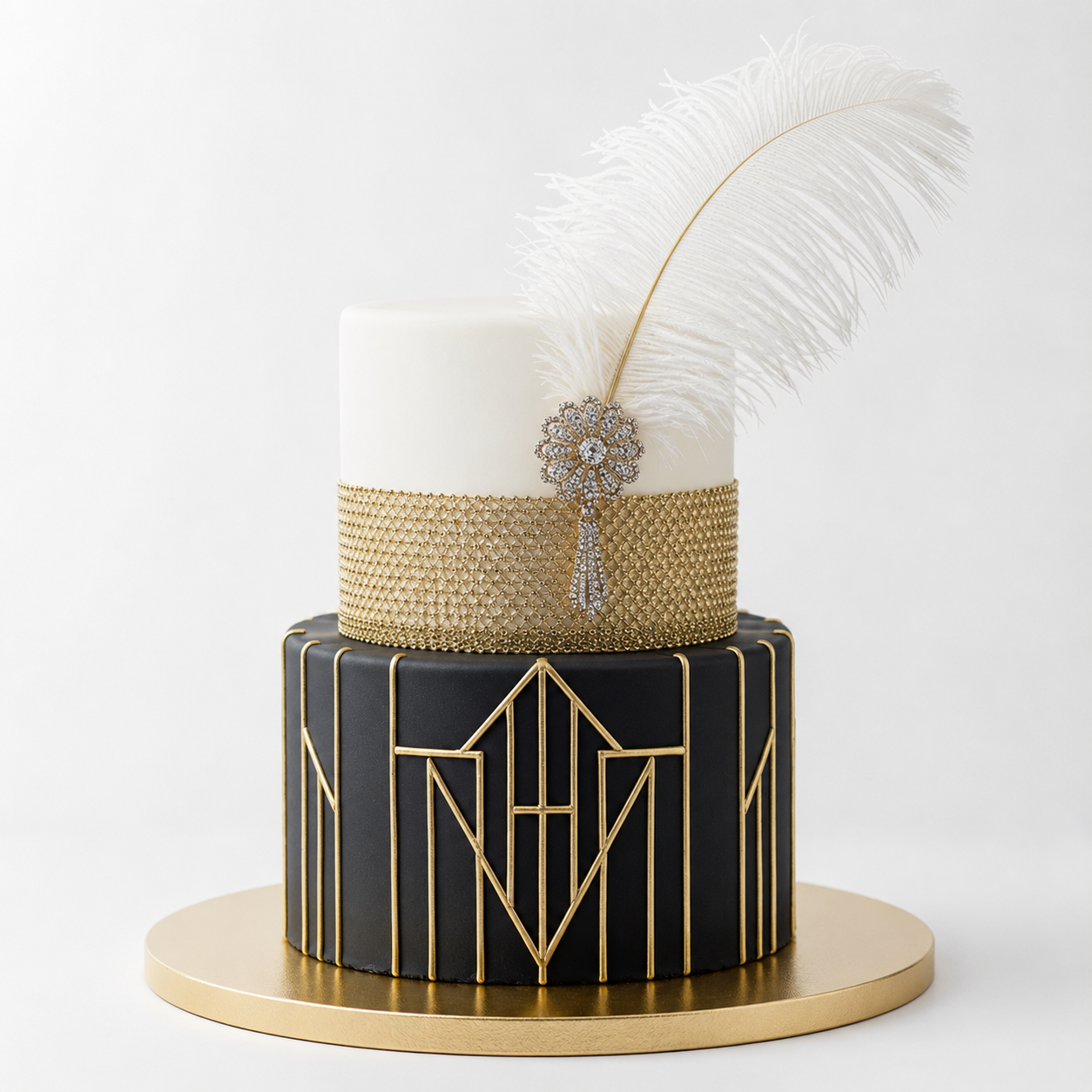 Set Grande Gatsby - Bouquet, Torta e Palloncini