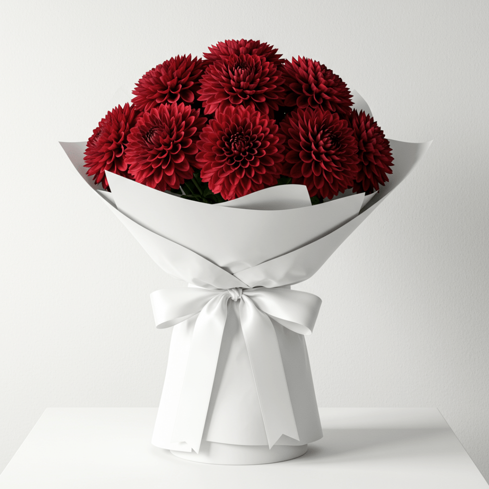 Bouquet Dalie Rosse - DELUXY