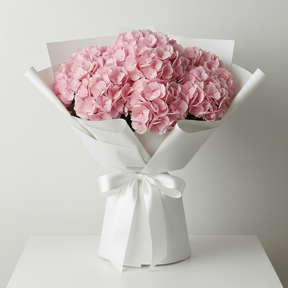 Bouquet Ortensie Rosa - DELUXY