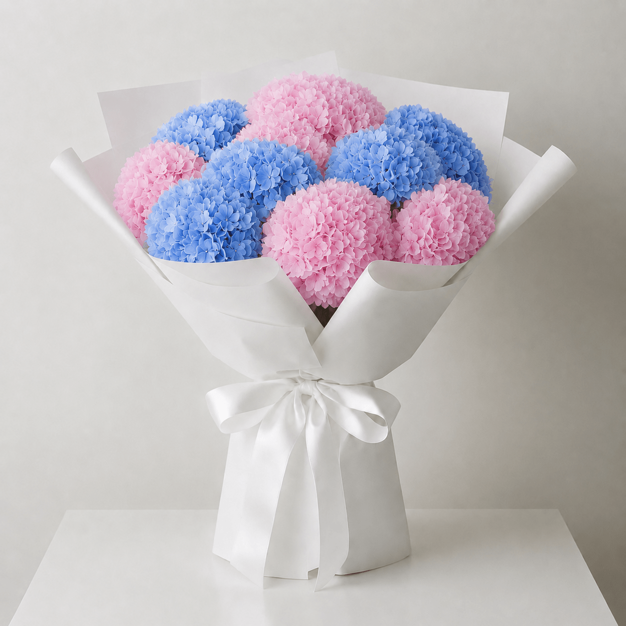 Bouquet Ortensie Rosa e Blu - DELUXY