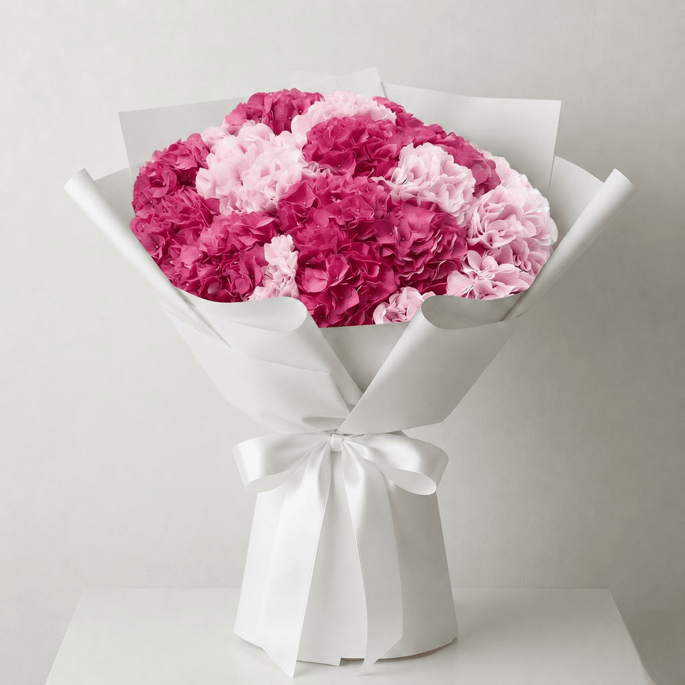 Bouquet Ortensie Rosa e Fucsia - DELUXY