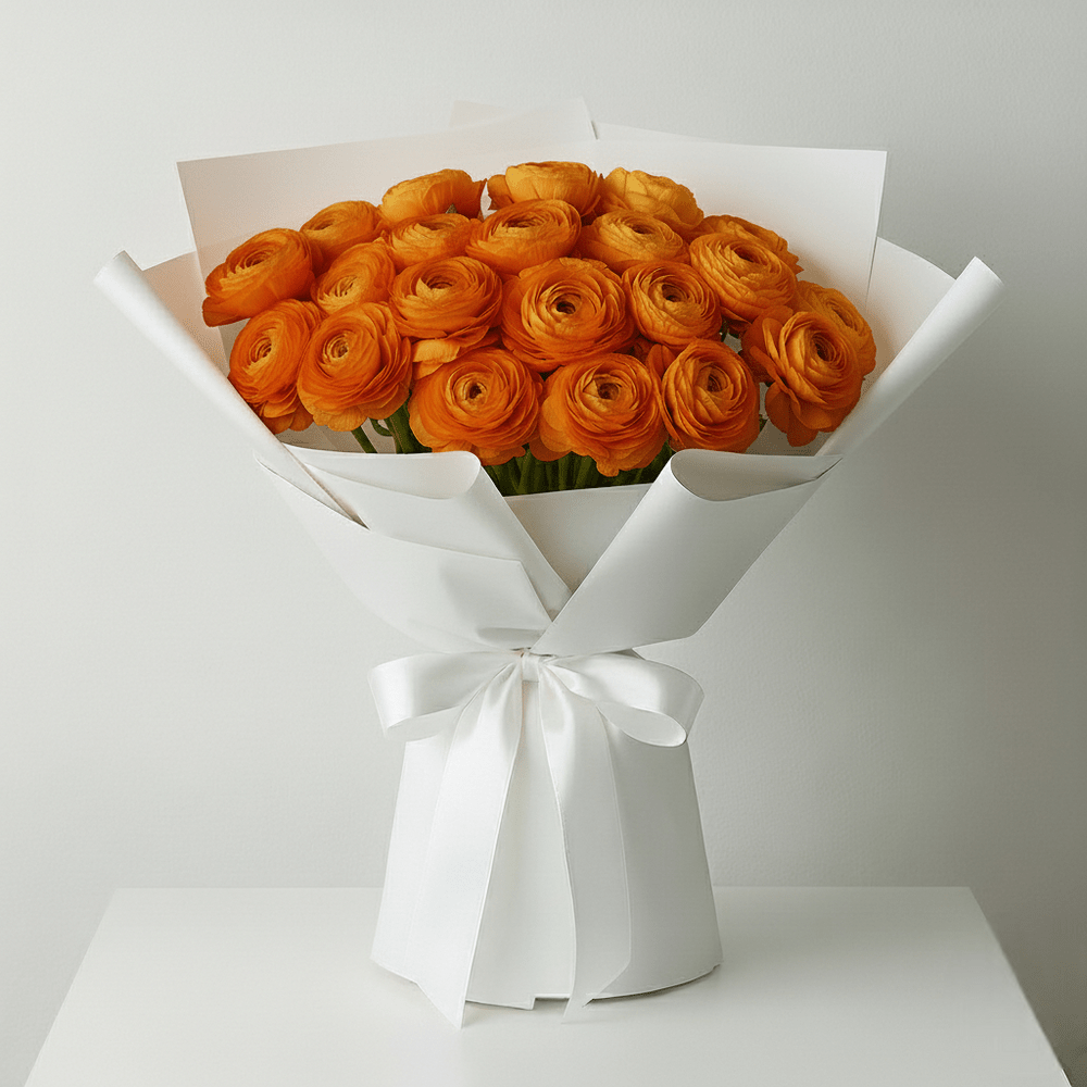 Bouquet Ranuncoli Arancioni - DELUXY