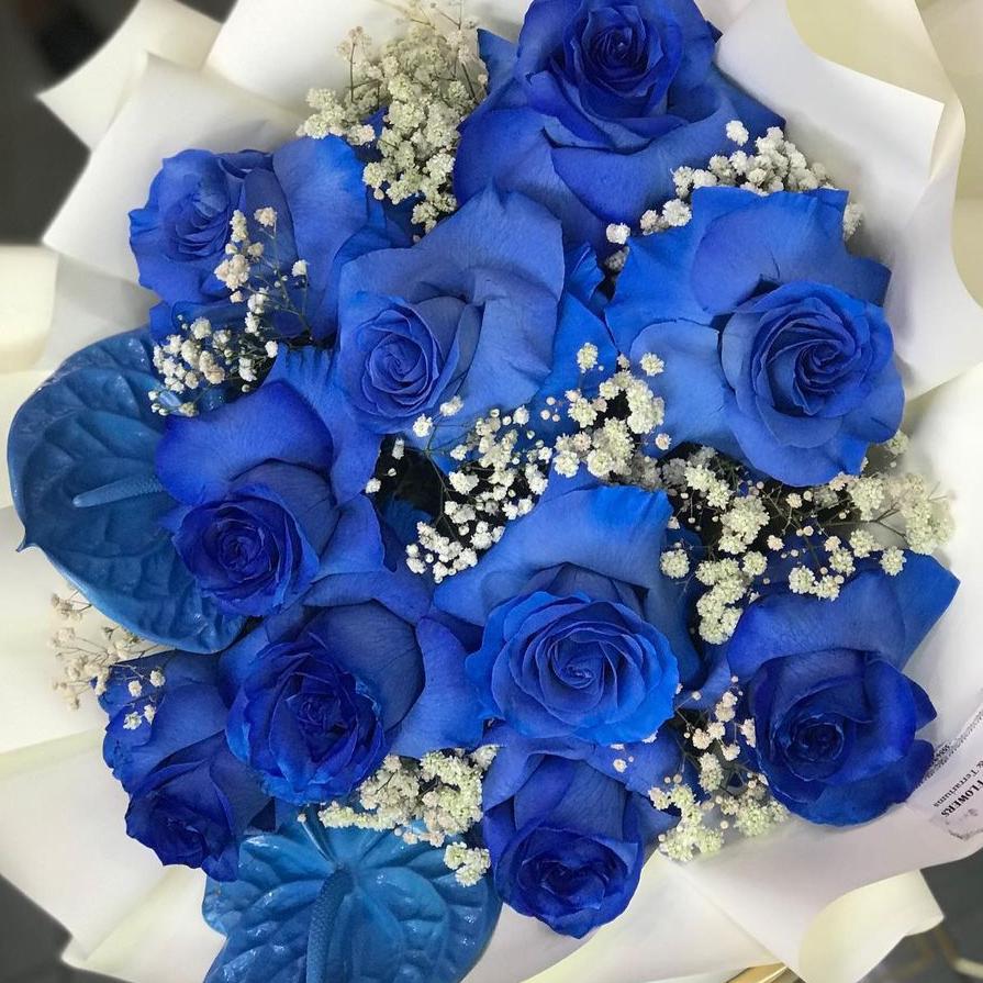 Bouquet Rose Blu - DELUXY