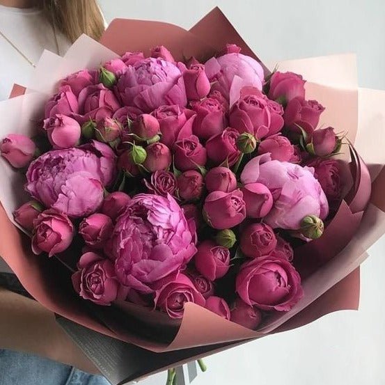 Bouquet Rose e Peonie - DELUXY