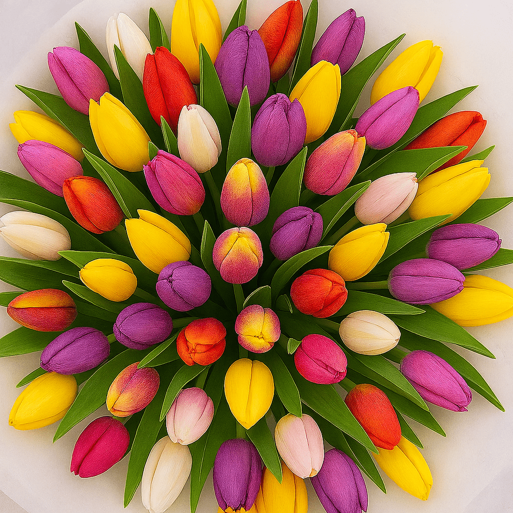 Bouquet Tulipani Colorati - DELUXY