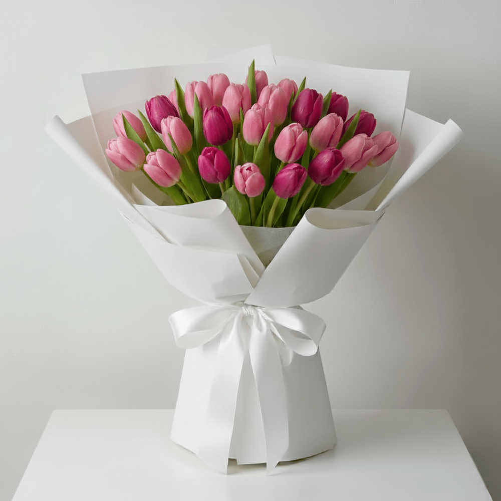 Bouquet Tulipani Rosa e Magenta - DELUXY