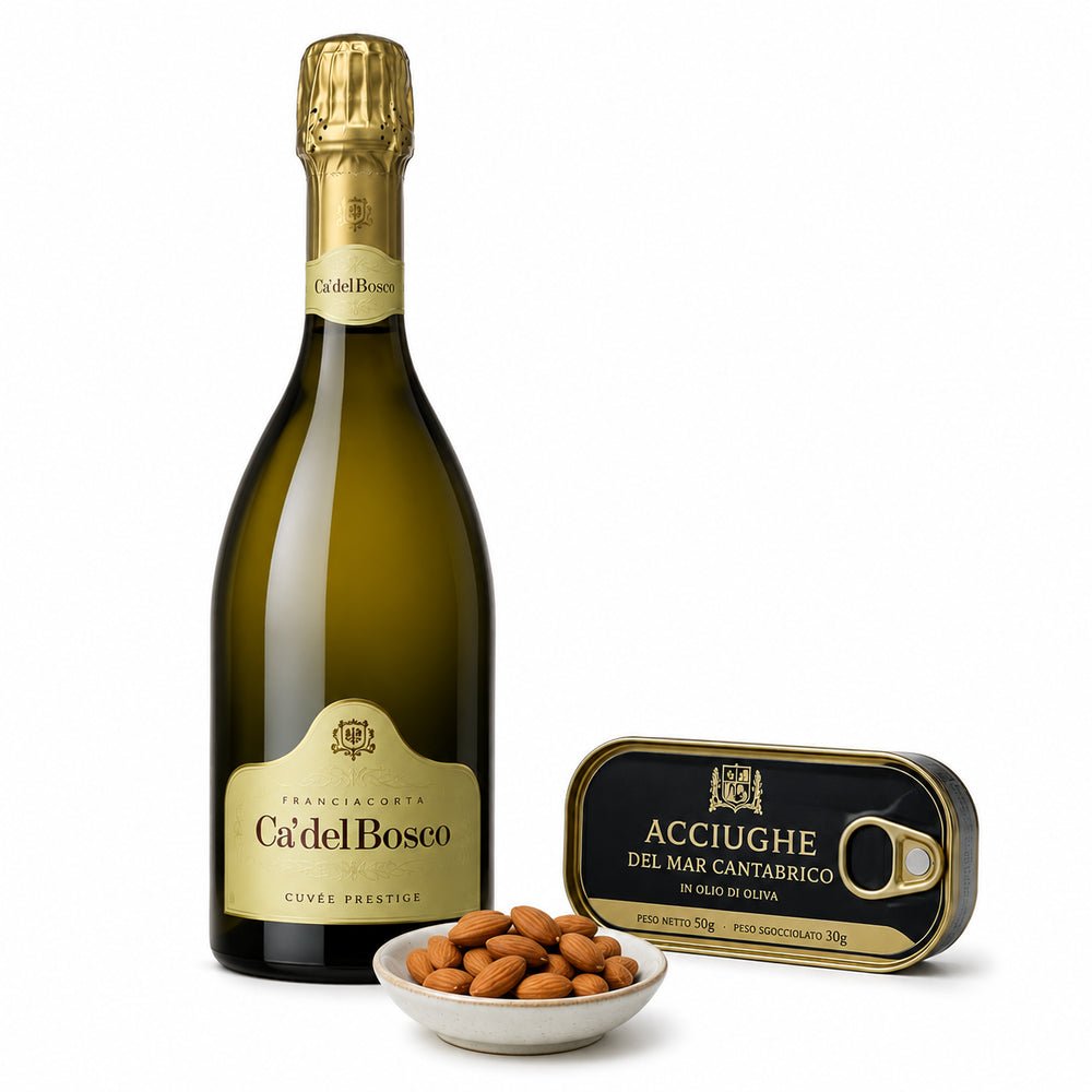 Box gourmet DELUXY con bollicine e delizie salate pregiate