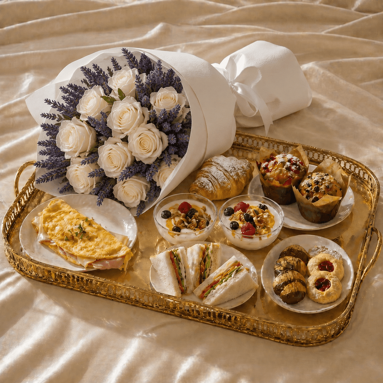 Brunch dello Chef con Fiori (3 Persone) - DELUXY