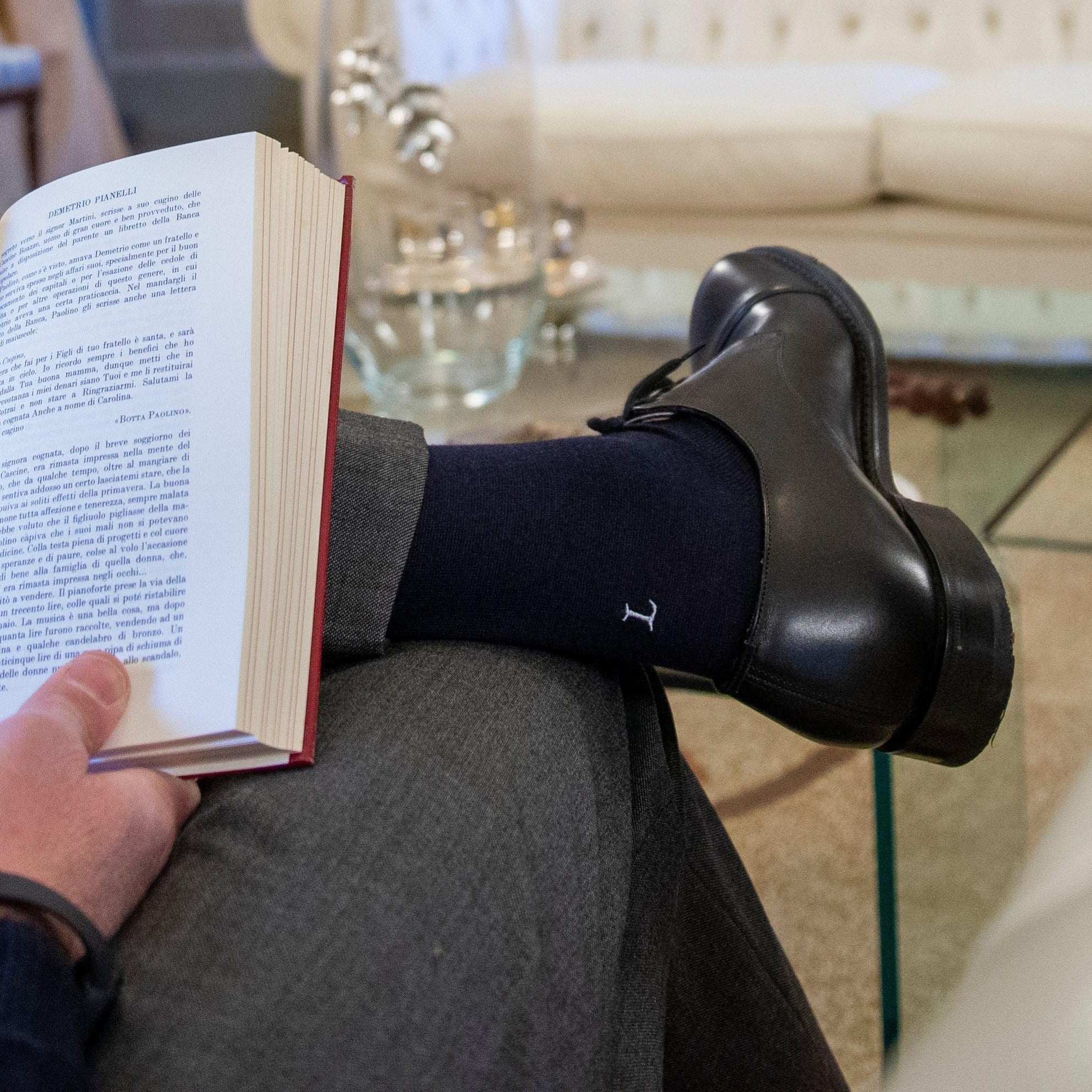 Calze Uomo Cashmere Merino Extrafine - DELUXY