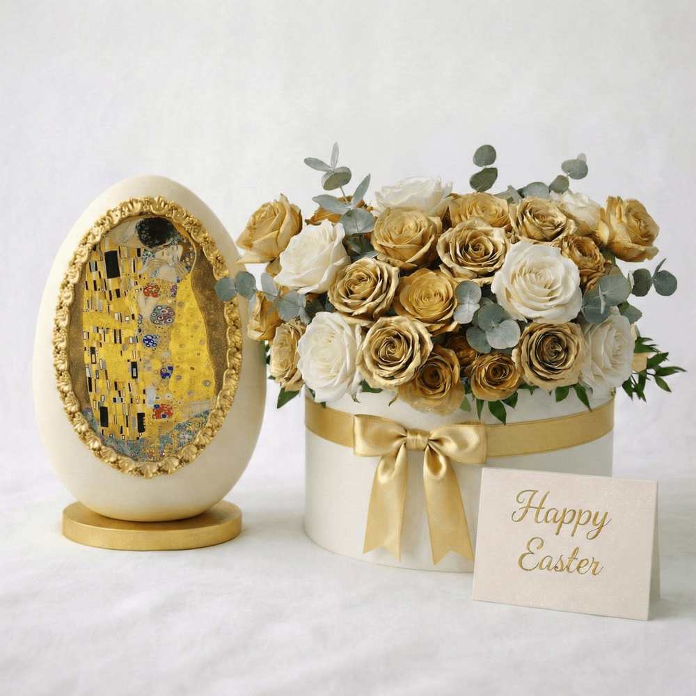 Cappelliera e Uovo di Pasqua Klimt - Il Bacio - DELUXY