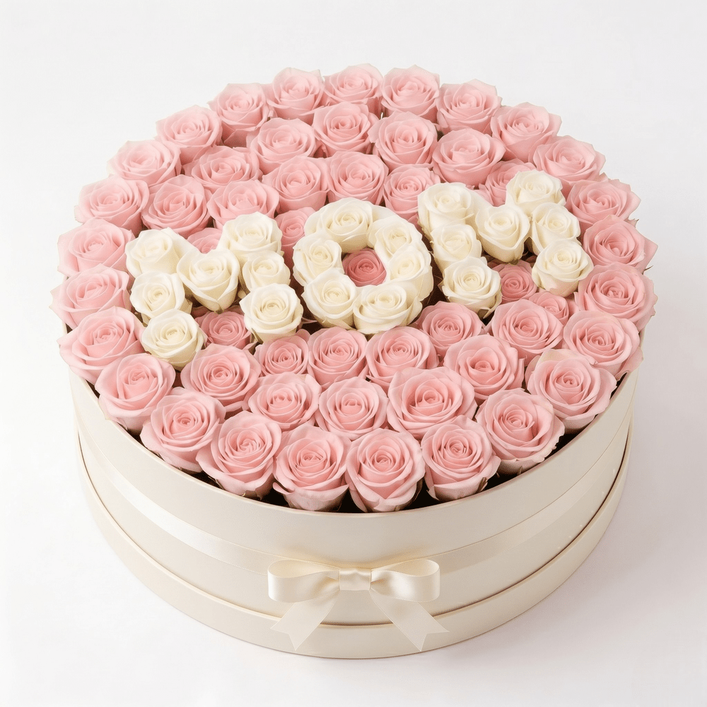 Cappelliera "MOM" Rose Rosa Lettere Bianche - DELUXY
