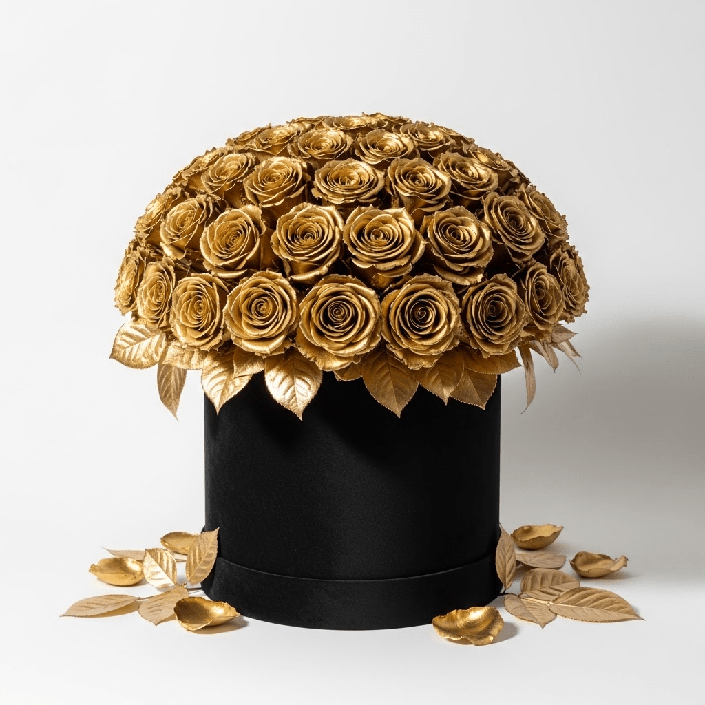 Cappelliera Rose Dorate - DELUXY