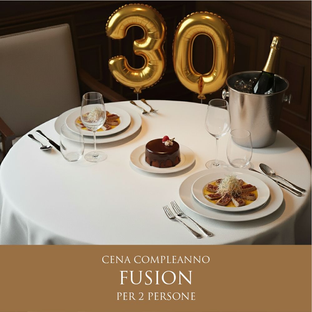 Cena Fusion Compleanno - Menù Carne (2 Persone) - DELUXY