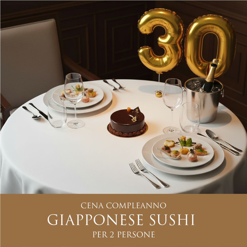 Cena Giapponese Compleanno - Menù Sushi (2 Persone) - DELUXY