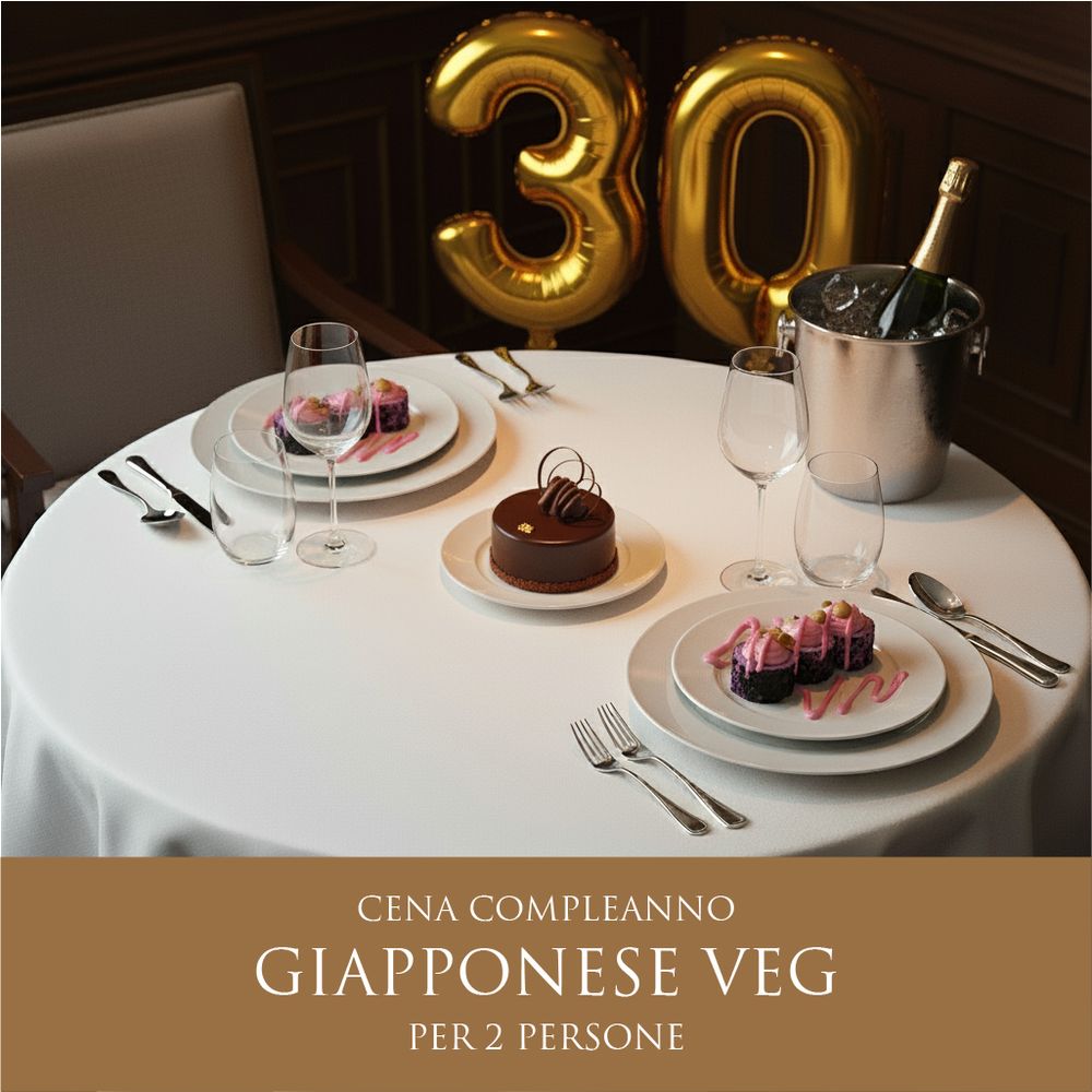 Cena Giapponese Compleanno - Menù Vegan (2 Persone) - DELUXY
