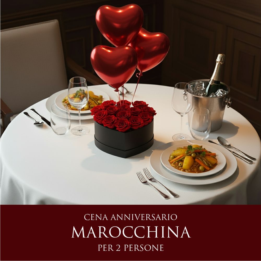 Cena Marocchina Anniversario - Menù Carne/Pesce (2 Persone) - DELUXY