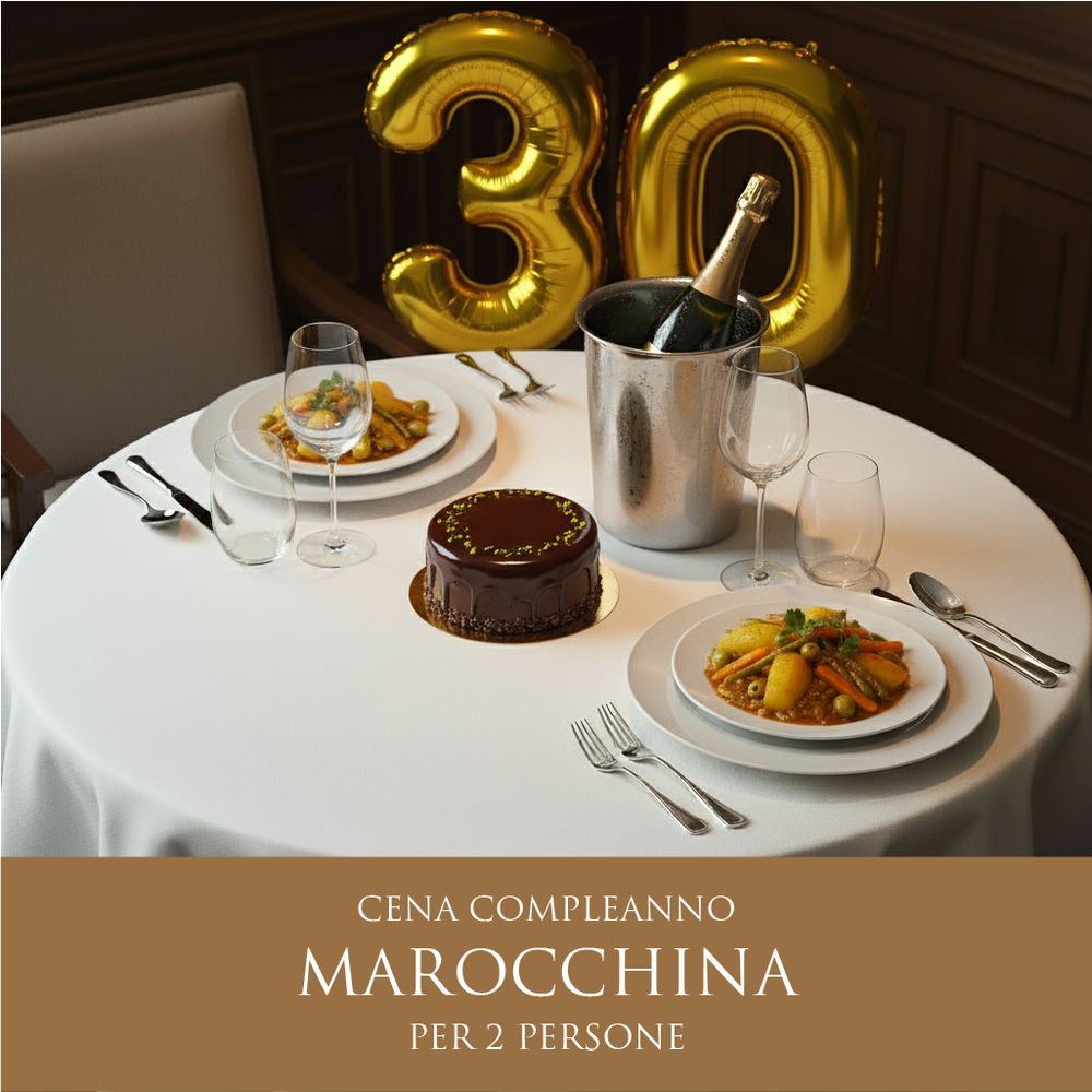 Cena Marocchina Compleanno - Menù Carne/Pesce (2 Persone) - DELUXY