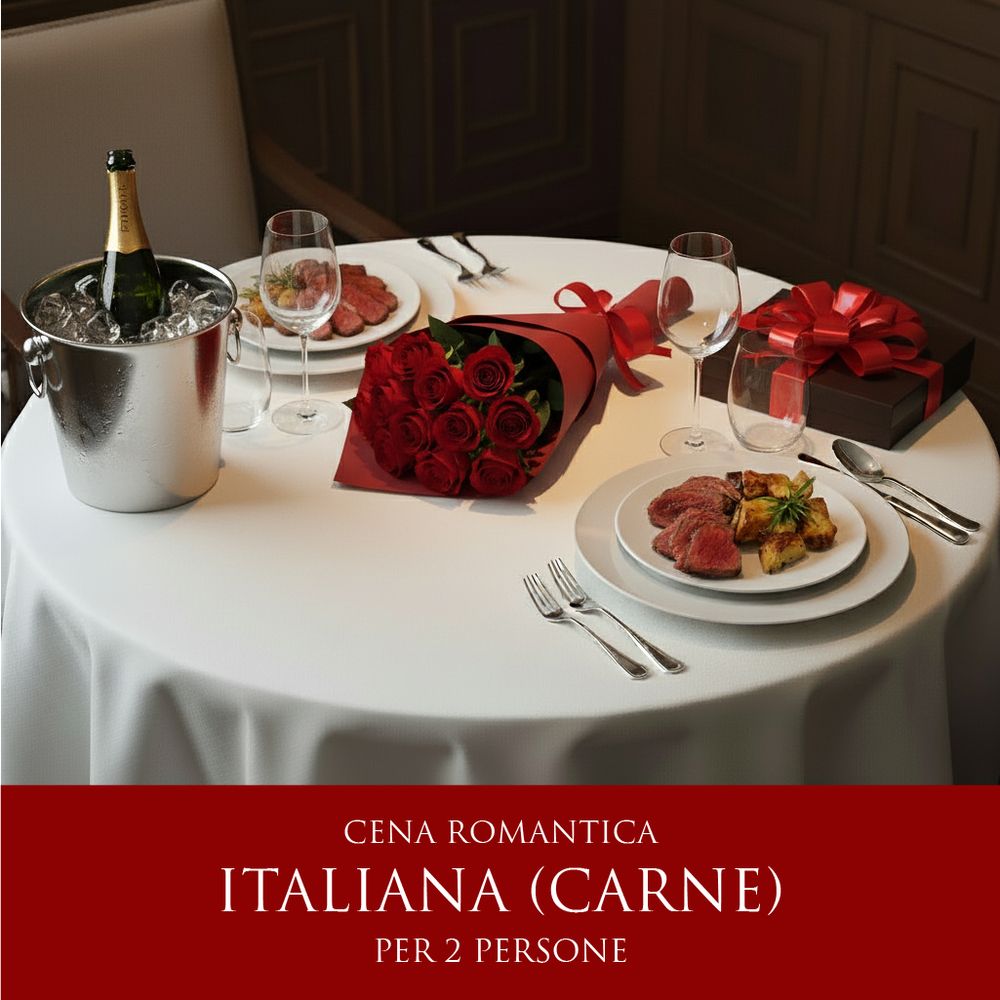 Cena Romantica Italiana - Menù Carne (2 Persone) - DELUXY