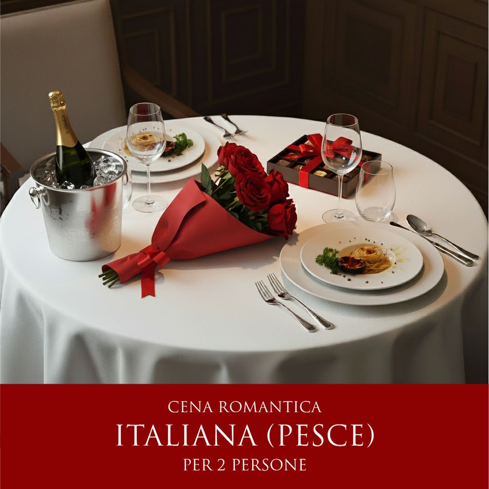 Cena Romantica Italiana - Menù Pesce (2 Persone) - DELUXY