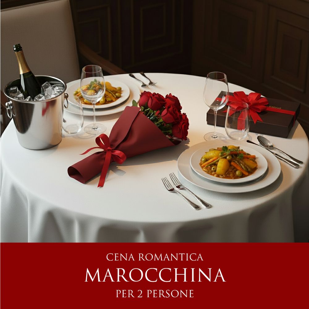 Cena Romantica Marocchina - Menù Carne/Pesce (2 Persone) - DELUXY