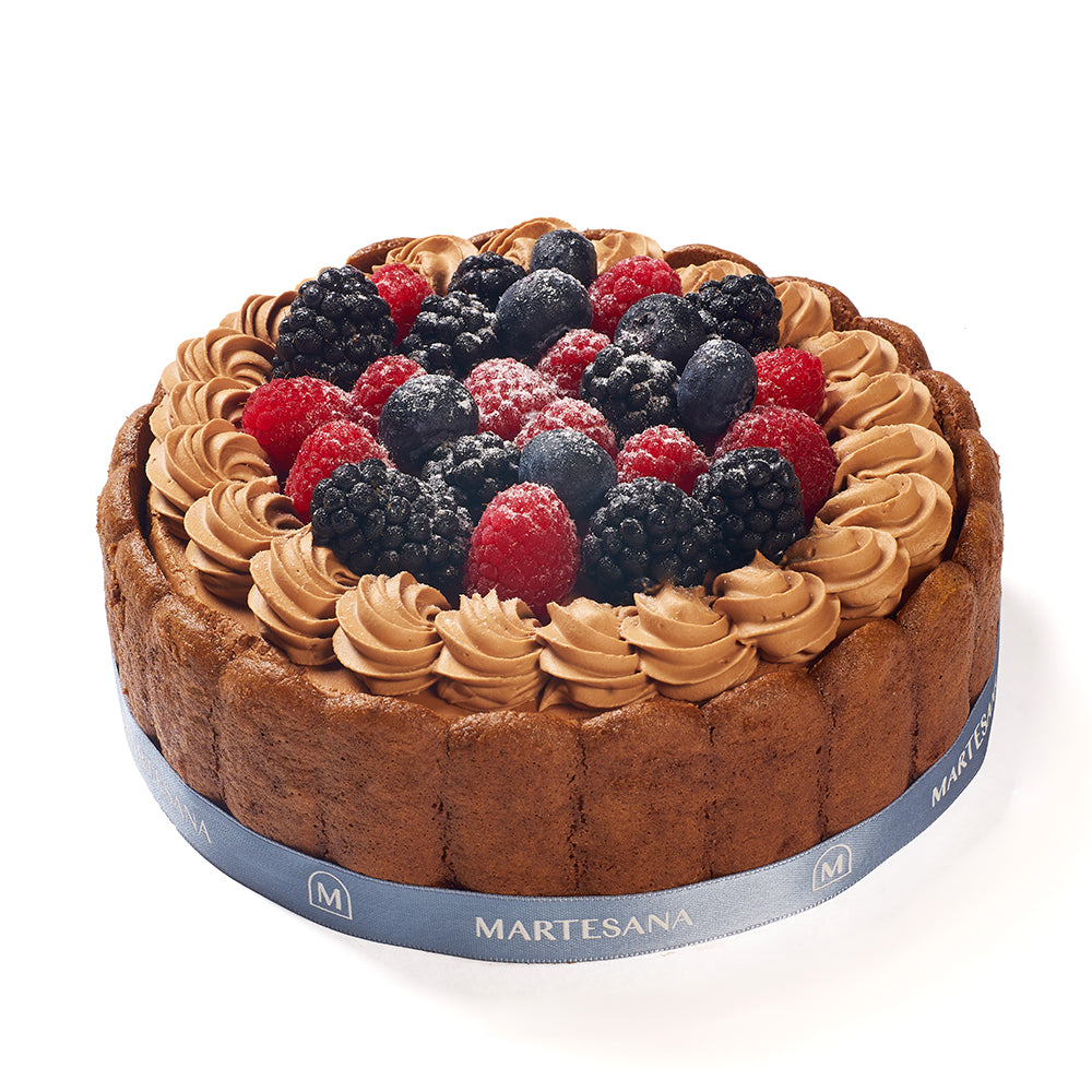 Torta Charlotte al Cioccolato e Frutti di Bosco
