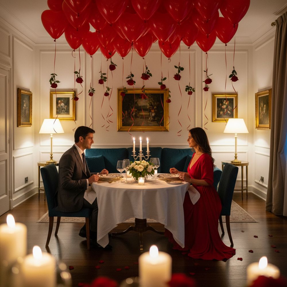 Chef a domicilio con Soffitto di Cuori e Rose - DELUXY