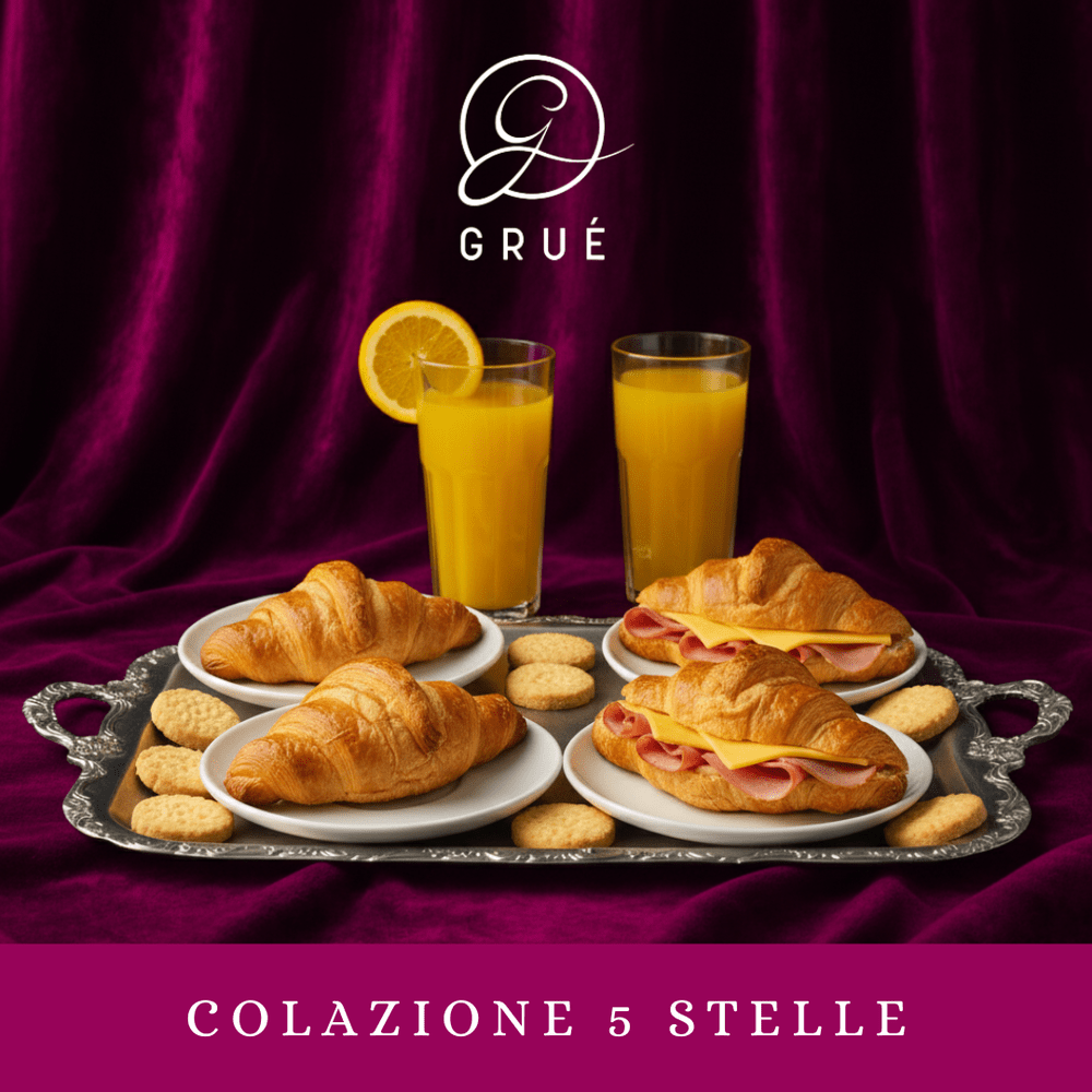 Colazione 5 Stelle - Grué Roma (2 persone) – Gastronomia, Pasticceria Gruè x Deluxy