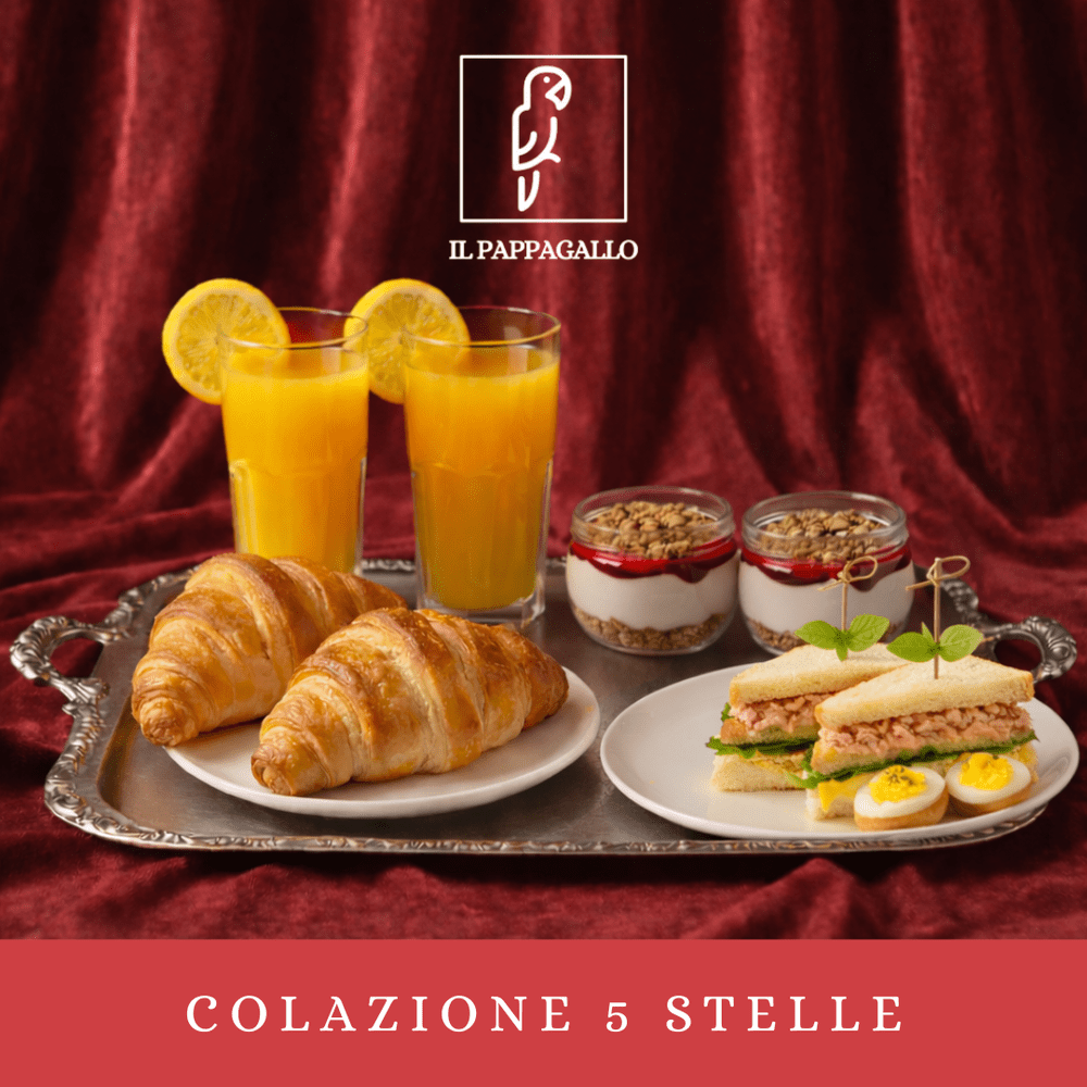 Colazione 5 Stelle - Il Pappagallo Roma (2 Persone) – Gastronomia, Pasticceria Il Pappagallo x Deluxy
