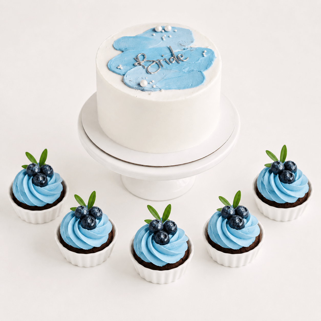 Elegant e cupcake blue - DELUXY