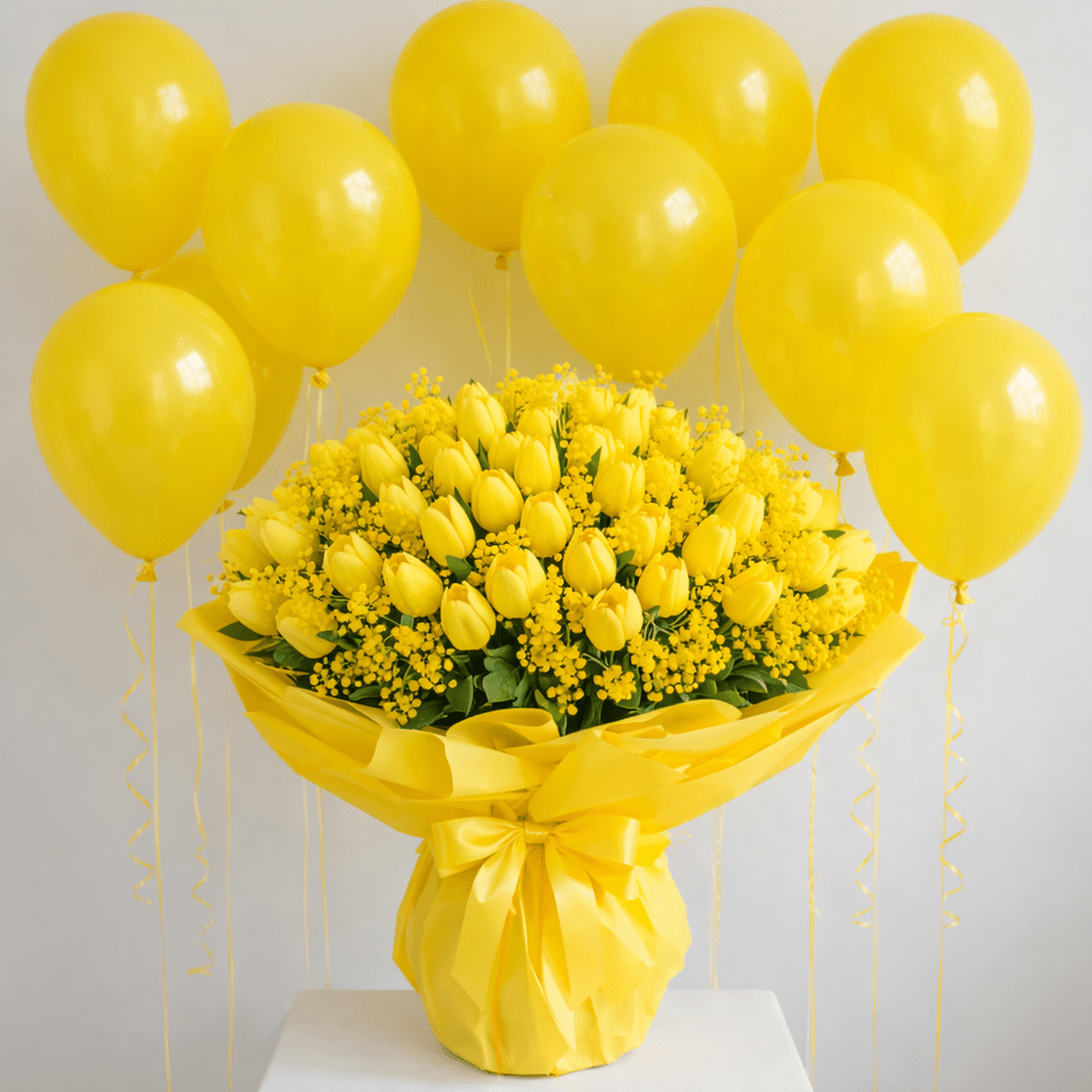 Festa della Donna - Bouquet e Palloncini - DELUXY