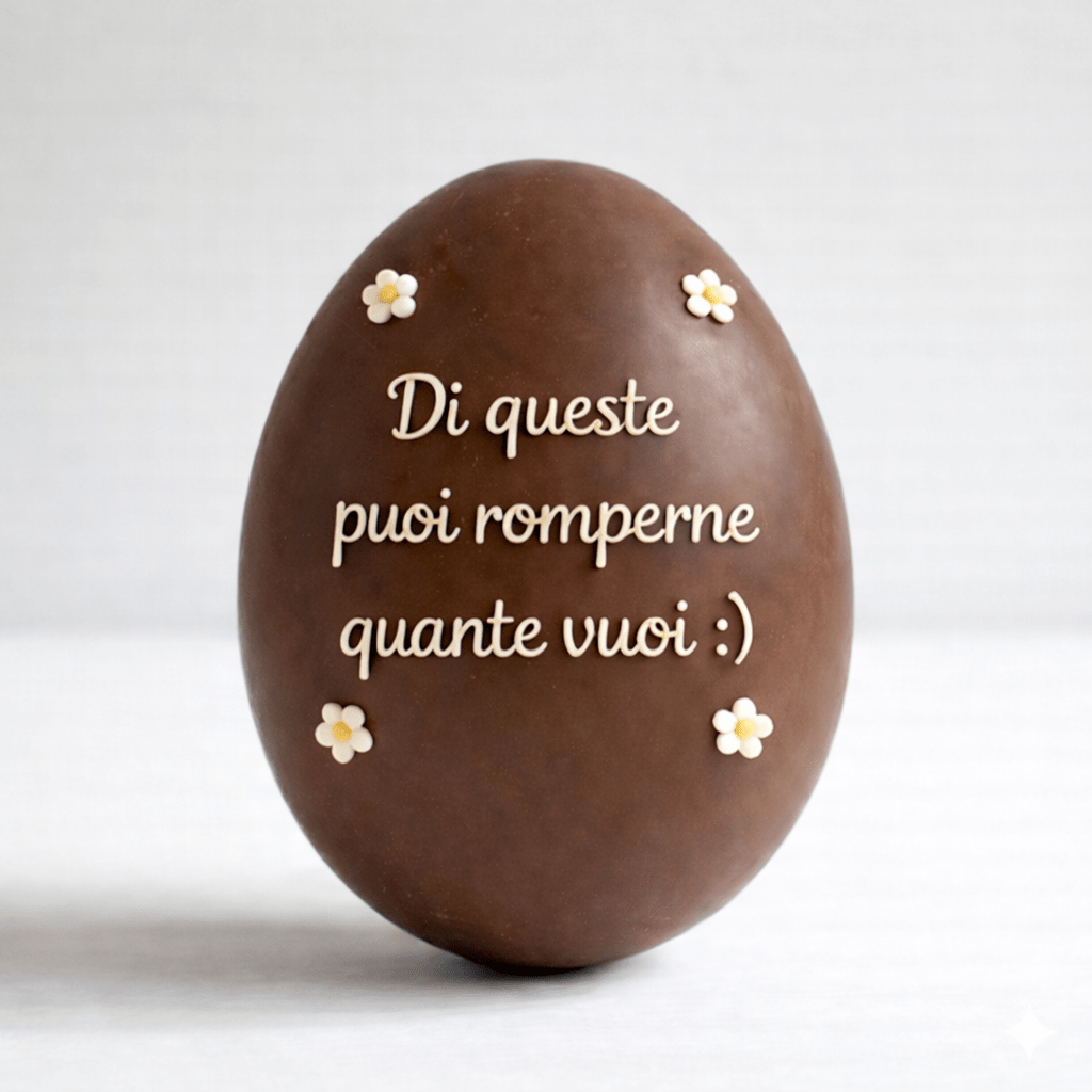 Funny Egg - Uovo di Pasqua Scritta Personalizzata - DELUXY
