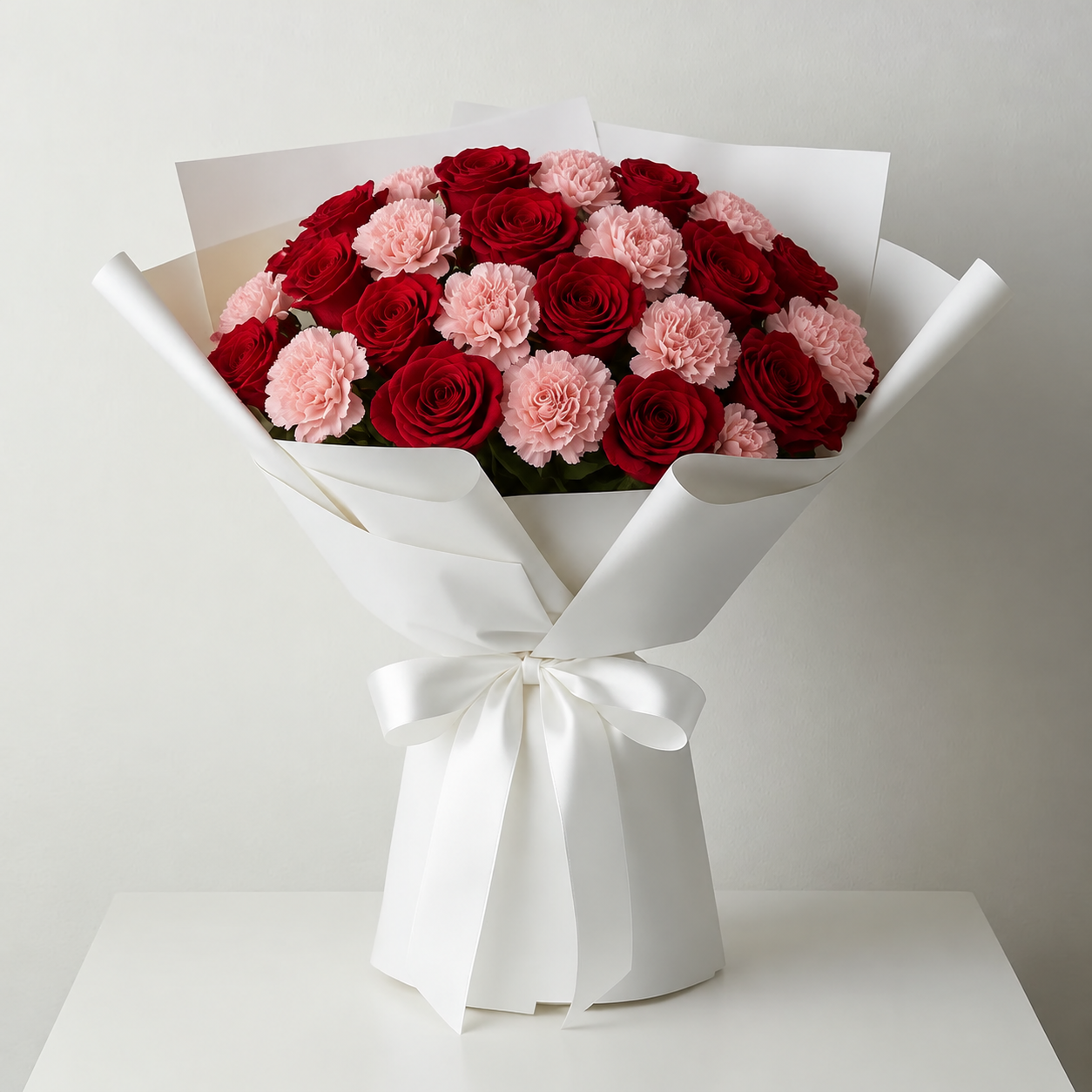 garofani rosa e rose rosse.png