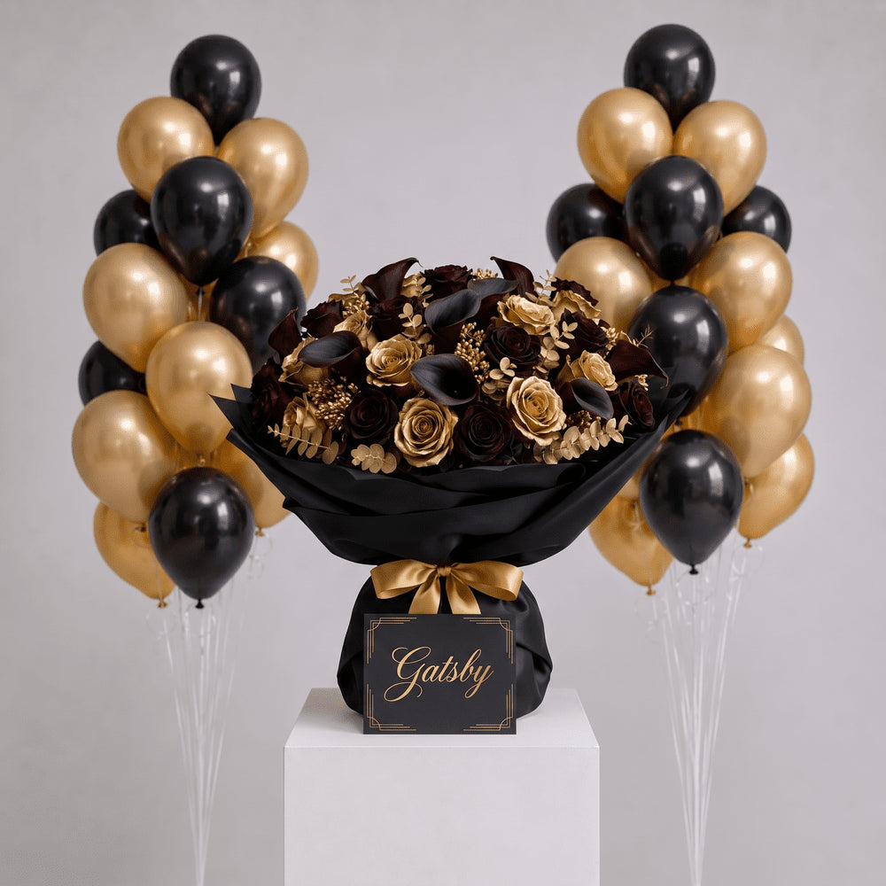 Grande Gatsby - Bouquet e Palloncini - DELUXY
