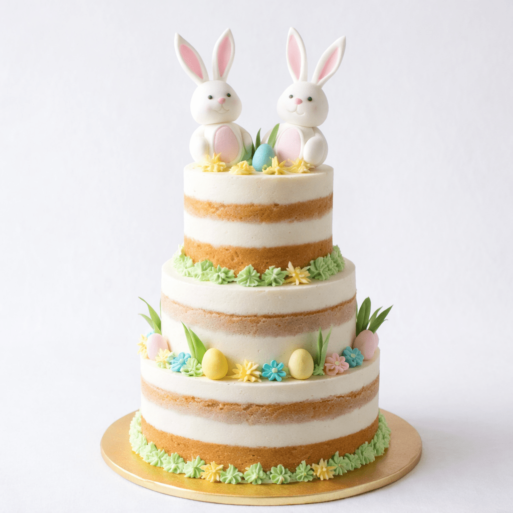 Happy Easter Nude Cake - DELUXY