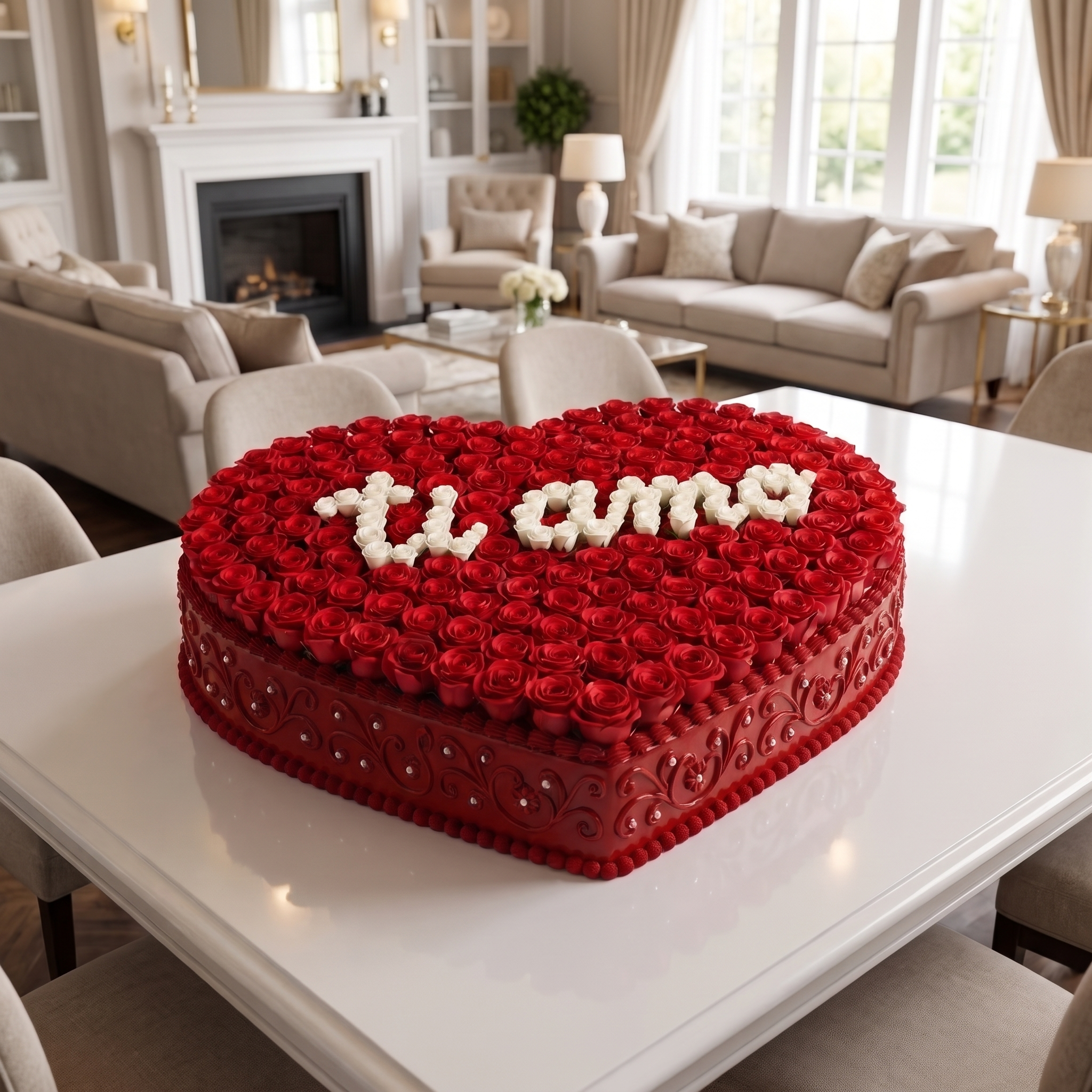Torta 100 rose