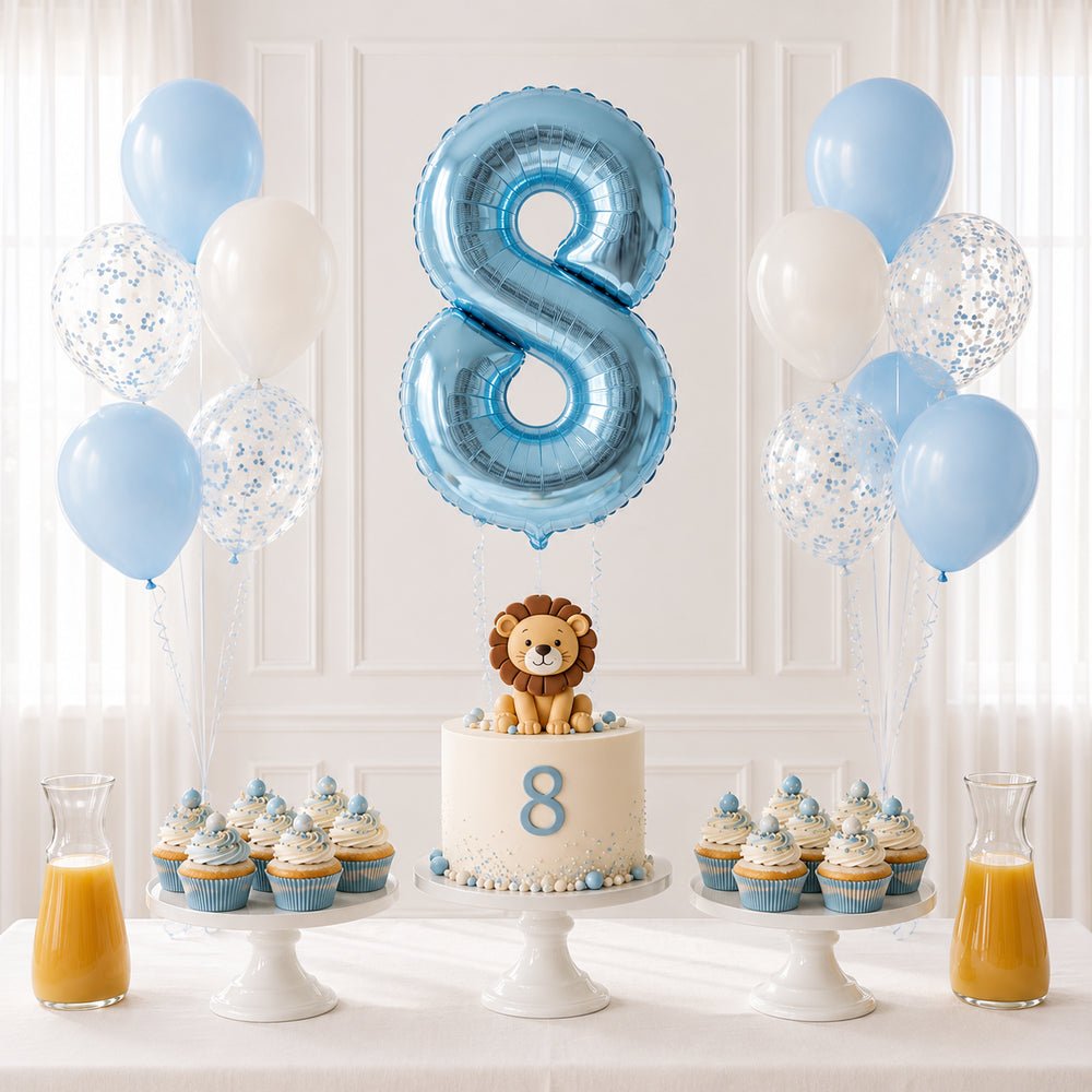 House Party - Compleanno bambini con torta, cupcake e palloncini - DELUXY